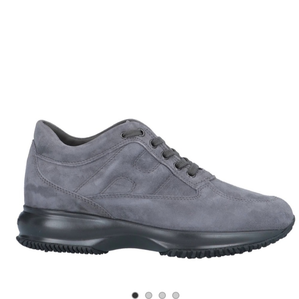 Hogan Interactive Grey Charcoal Suede Sneakers